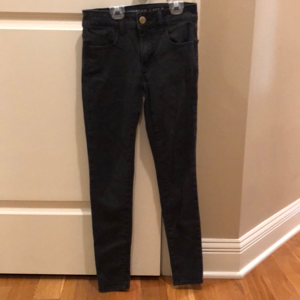 American Eagle Black Jegging   Jeans